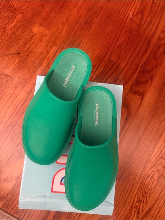 Jeffrey Campbell Shoes - Jeffrey Campbell Women’s Emerald Green Slip-On Clogs